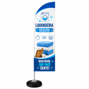 WIND BANNER PEQUENO FACA COSTURA EXTERNA TECIDO TECNOSPORT 100% SINTÉTICO 1.85M X 0.65M DUPLA-FACE | IMPRESSÃO ULTRA-HD EPSON ESTRUTURA DE ALUMÍNIO INTEIRIÇA COSTURA OVERLOQUE EXTERNO BASE TITAN BLACK COM ALÇA