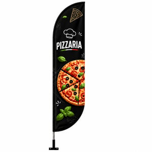 WIND BANNER PAREDE Completo com Hastes e Suporte de Aço P - M - G - GG Dupla-Face Ultra-HD Sublimática EPSON Modelos PENA-FACA-VELA-ÂNGULO Embalagem Estrutura de Alumínio Desmontável