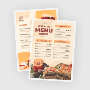 Cardápio Plastificado