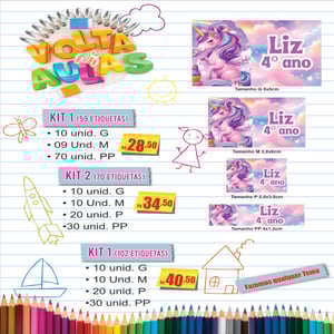 Etiquetas Escolares Personalizadas