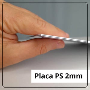 Placa PS Adesivada | 2mm | Personalizada