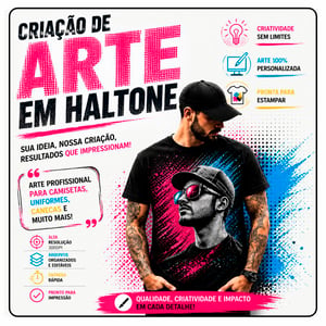 CRIAÇÃO DE ARTE EM HALFTONE