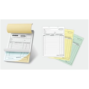 Bloco 15x21 cm 1/0 cor 25x3 vias PAPEL Off-Set 56G 15X21 1/0  Sem reticula somente traços 