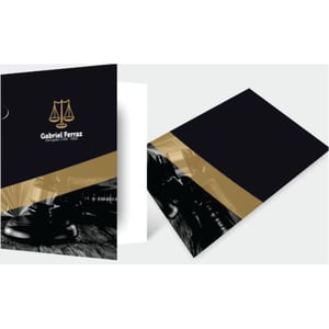 Pasta Papel cartão 300g 4/0 Cor Sem Verniz Uv Total Vinco e Orelha 300g 31x46cm 4/0 Sem Verniz Vinco e Orelha 