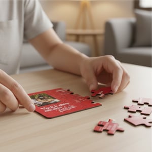 Quebra-cabeça Personalizado Papel Paraná 14x19cm Estampa Colorida Laminação Brilho  Contém 16 peças