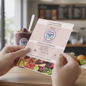 Folheto - 48h Couchê 90g 10x14cm Impressão Frente  Corte Reto 