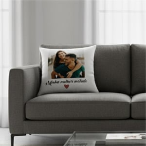 Almofada Personalizada Tecido 100% Poliéster 30x30cm Estampa Colorida  Fechamento com Zíper 