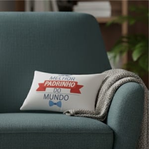 Almofada Personalizada Tecido 100% Poliéster 20x30cm Estampa Colorida  Fechamento com Zíper 