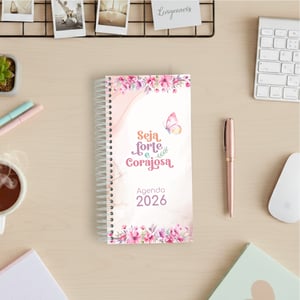 Agenda Forte e Corajosa - Flores Slim