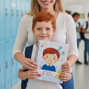 Agenda Escolar Menino Capa Dura Miolo Off Set 90g  Impressão Colorida Laminação Padrão Fechamento em Espiral 340 páginas