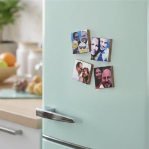 Mini Azulejo com Foto Azulejo Cerâmica 4,5x4,5cm Estampa Colorida Brilho Imã no Verso 