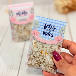 Escalda Pés Aromático Papel Glossy 10x7cm  Plástico Transparente  