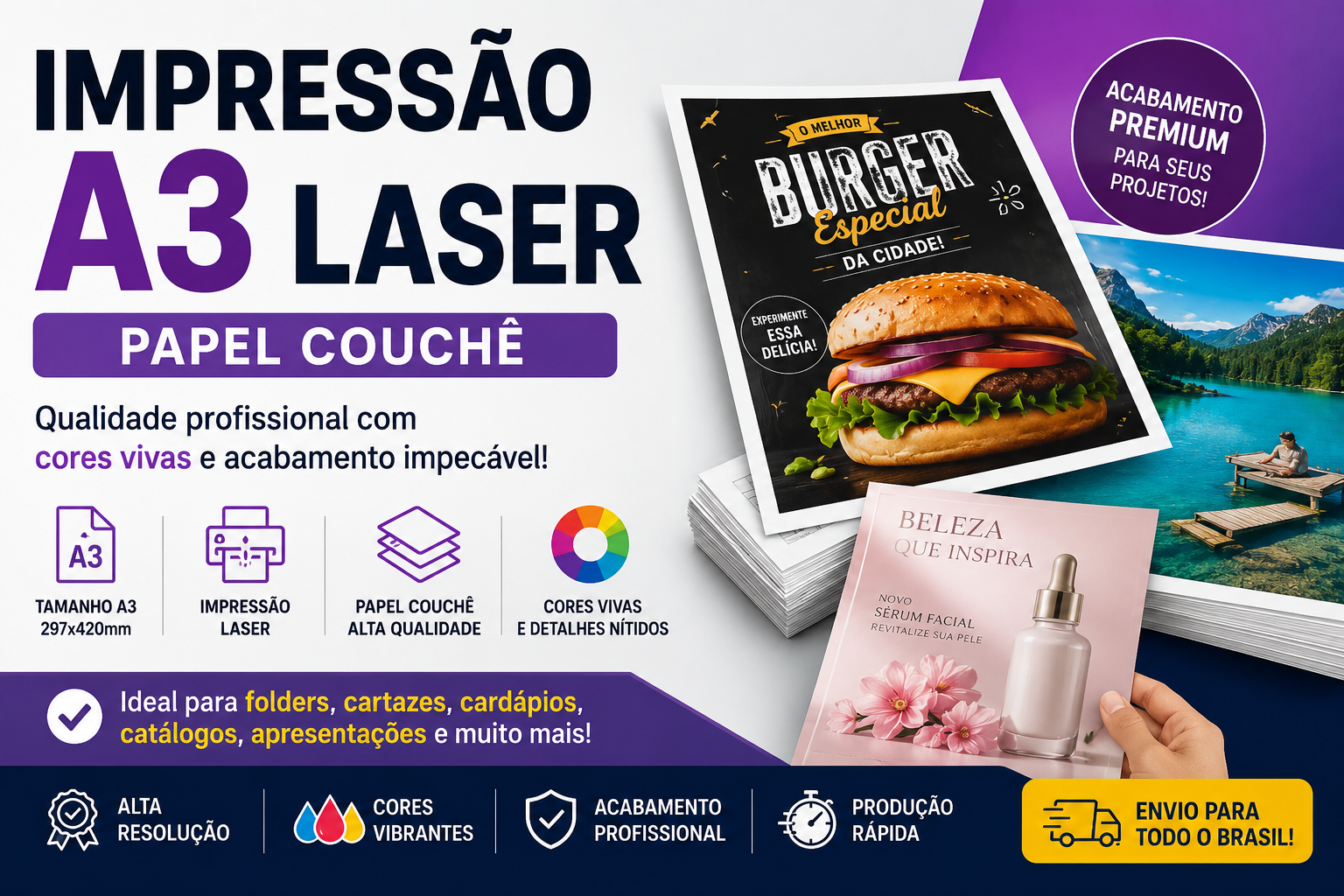 IMPRESSÃO FOLHA A3 - FRENTE