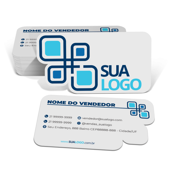 CARTÃO DE VISITAS COM CORTE ESPECIAL