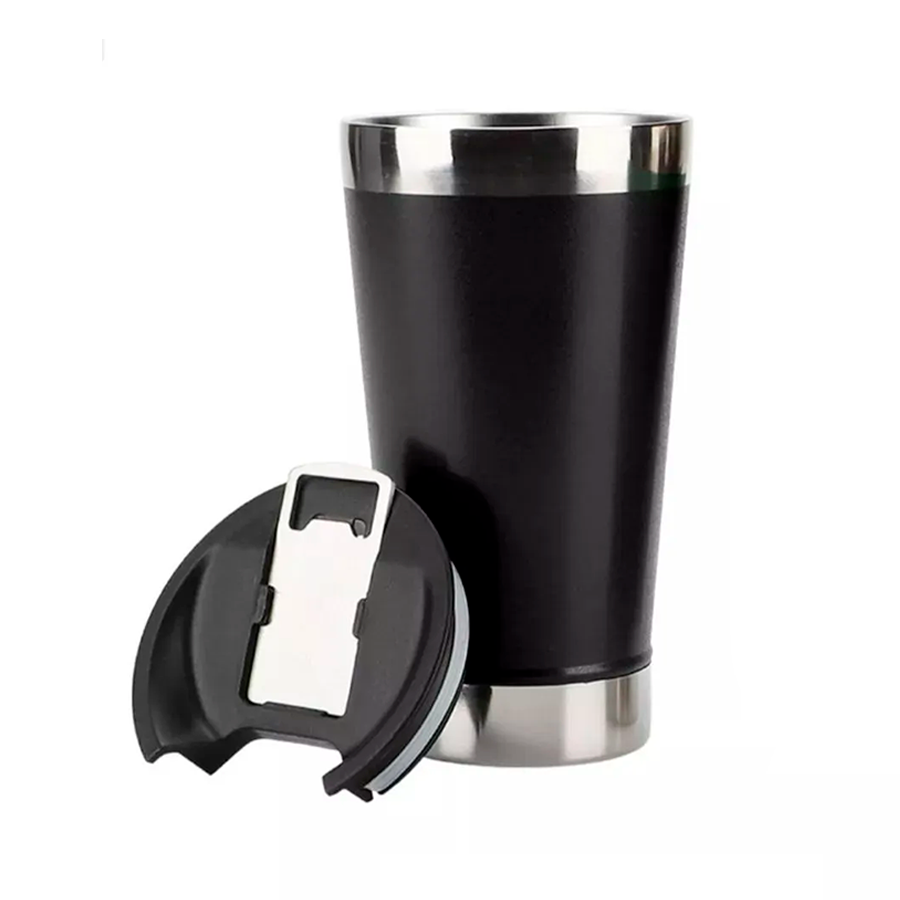 Copo Térmico Com Tampa Abridor 473ml Personalizado