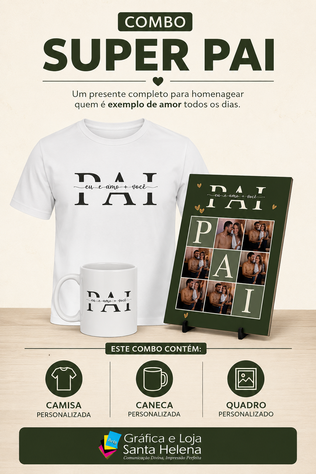 Kit dia dos Pais - Combo Super Pai
