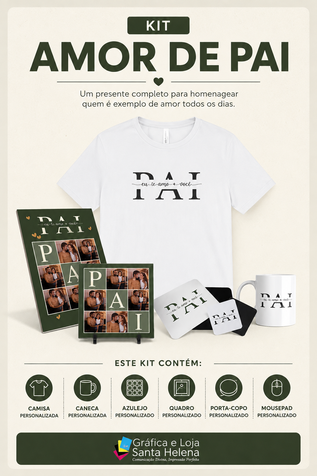 Kit dia dos Pais - Amor de Pai