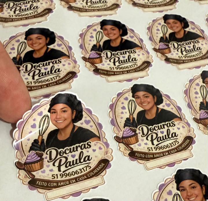 Adesivo em Vinil Ritrama Brilho com semi-corte