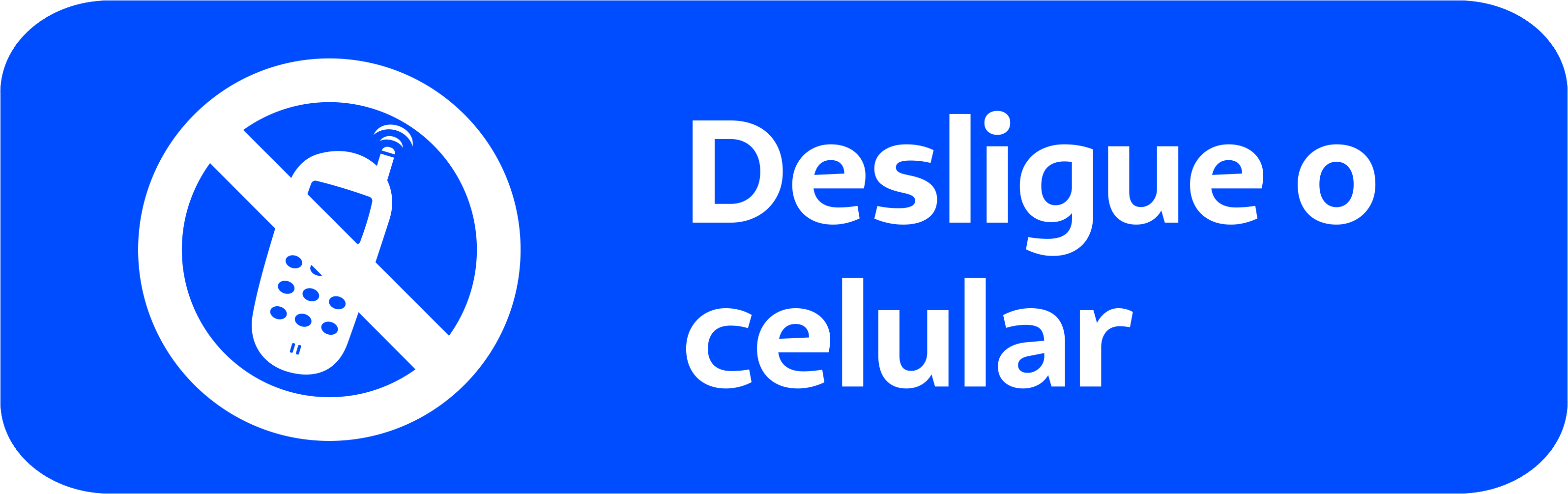 Adesivo Segurança Desligue o Celular