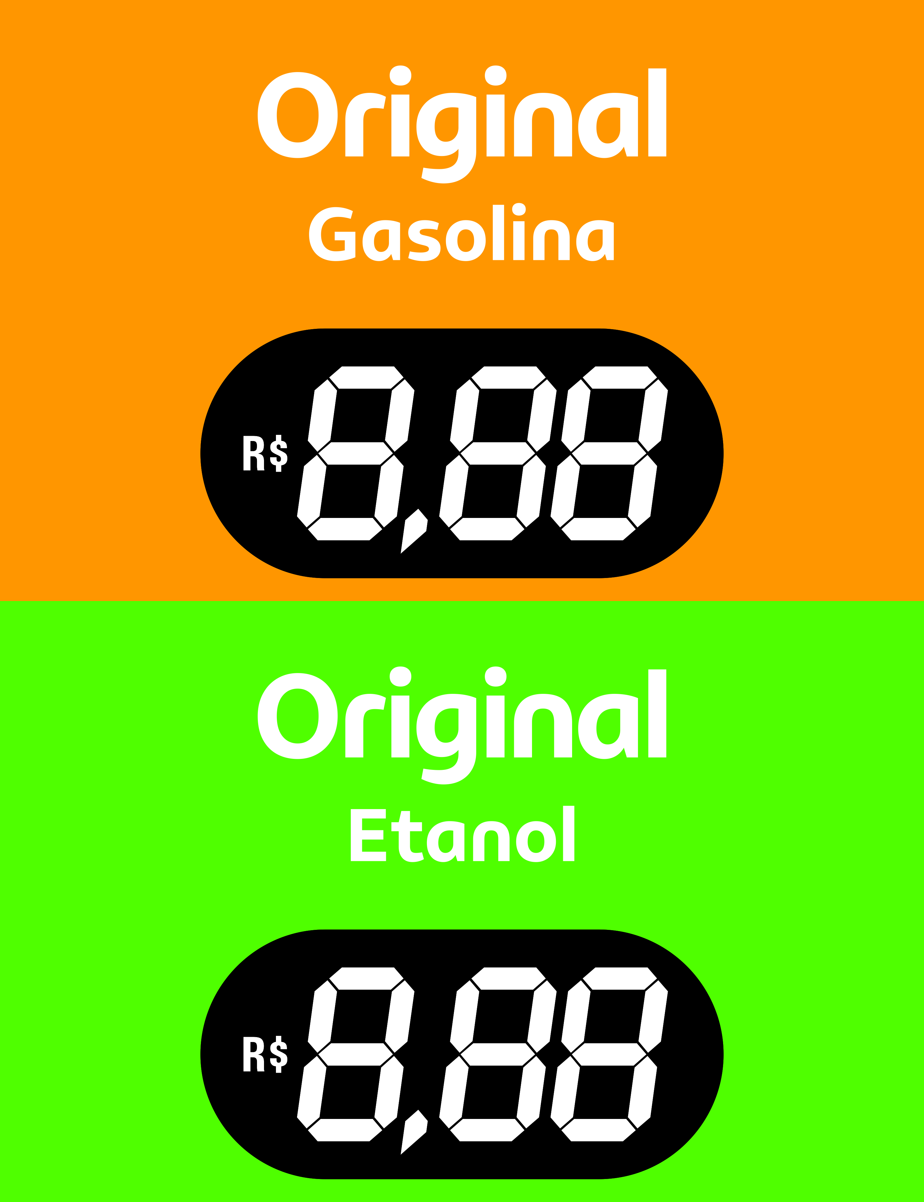 BA Original Gasolina e Original Etanol