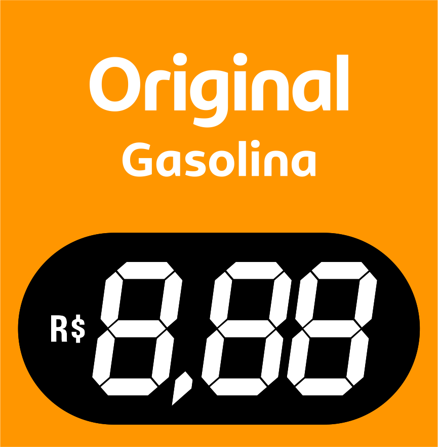 Placa Ponta de Ilha Original Gasolina