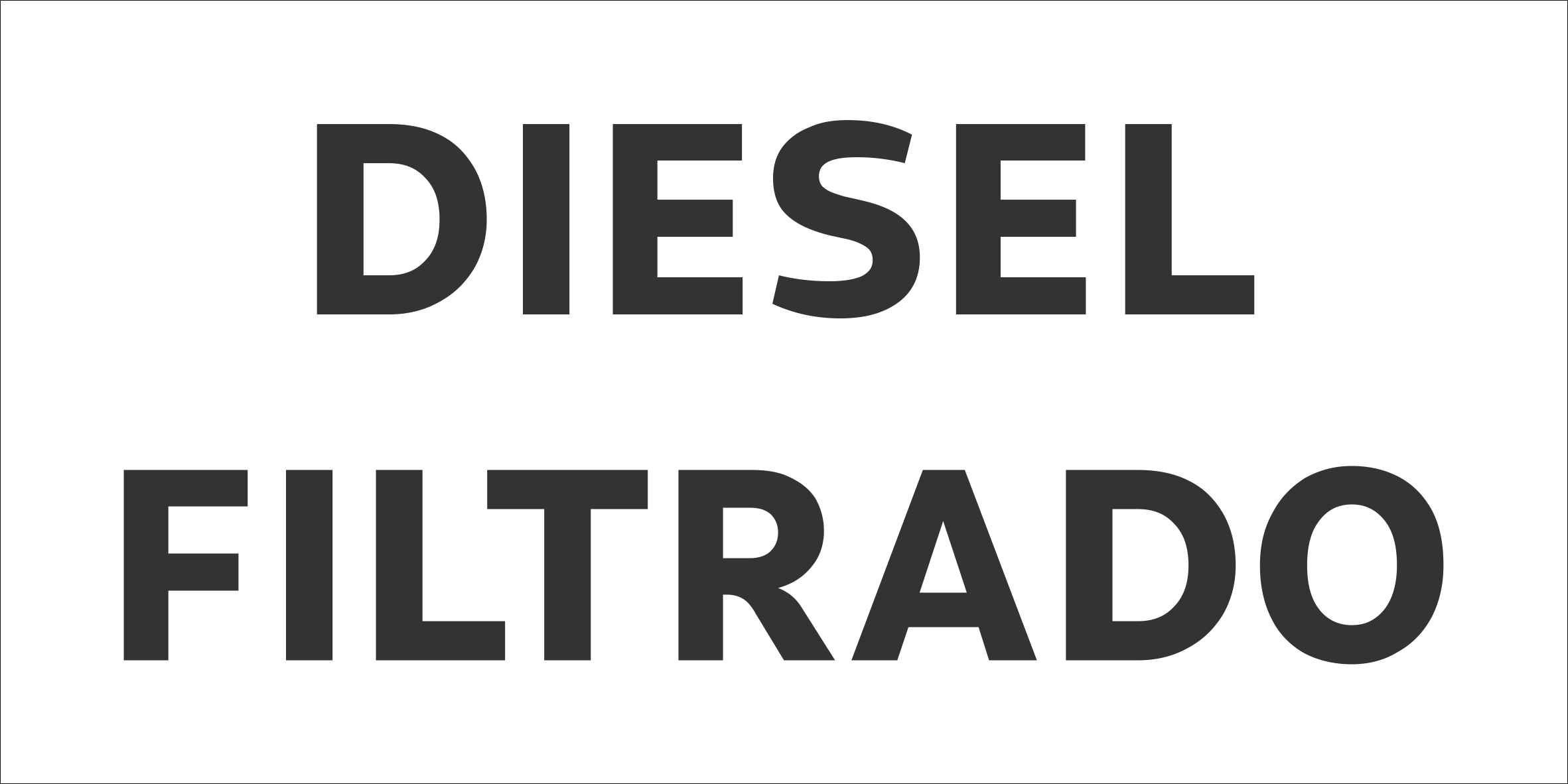 Adesivo Diesel Filtrado
