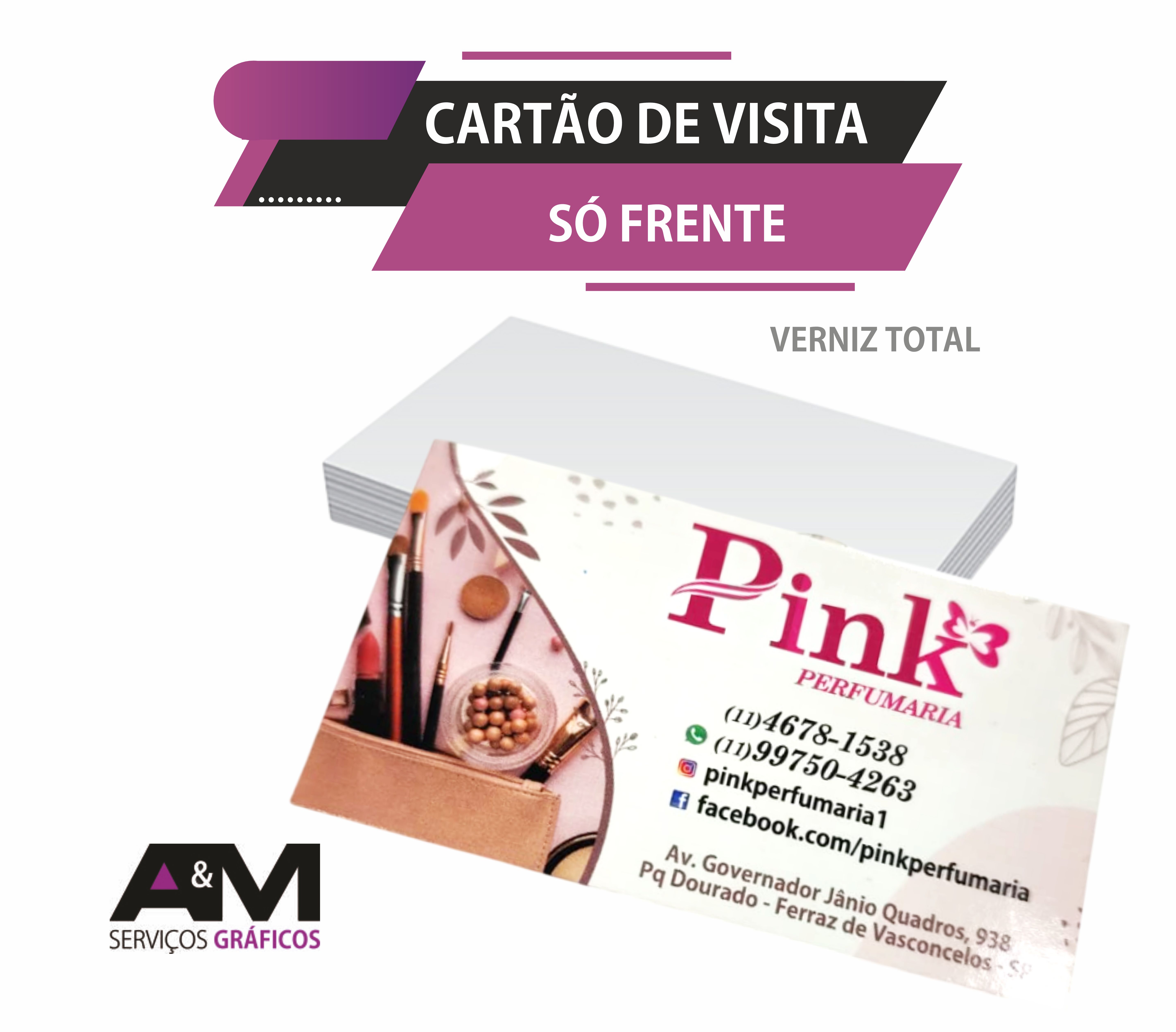 Cartão de visita - Só Frente
