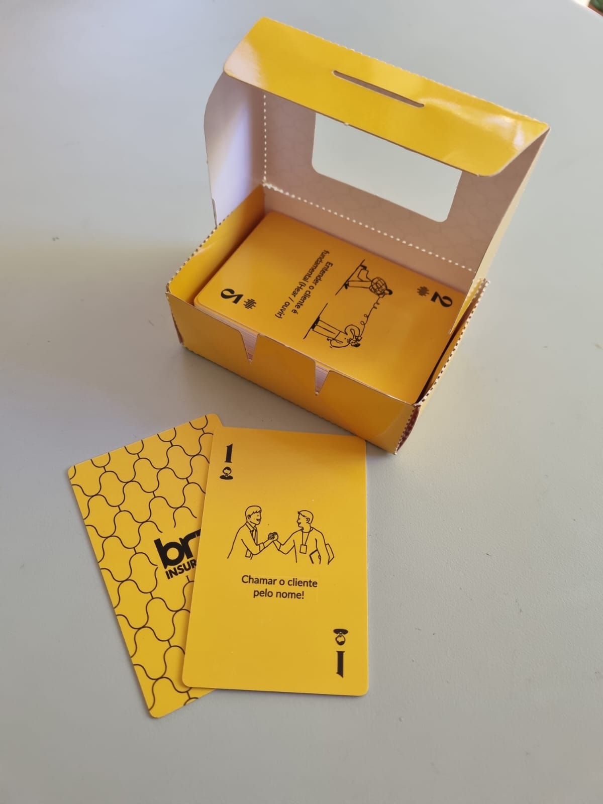 Verso personalizado Baralho PVC