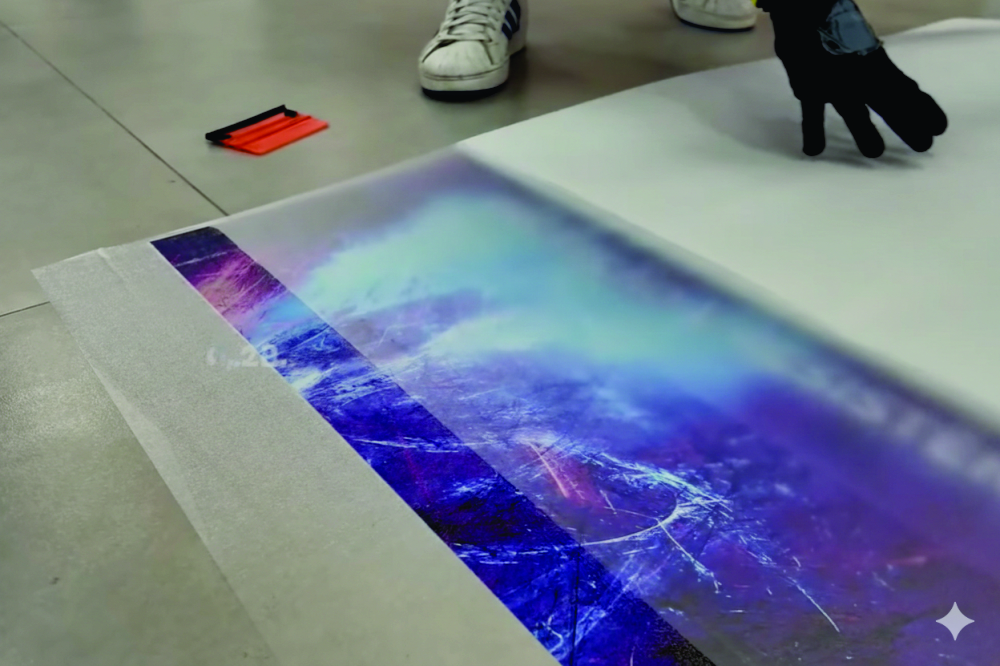 Adesivo Vinil Branco Antiderrapante - LAMINADO