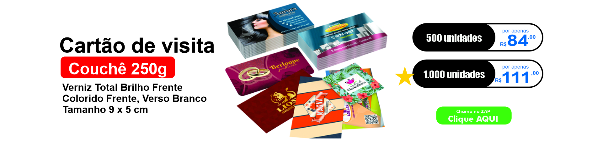 Cartão de Visita em Salvador