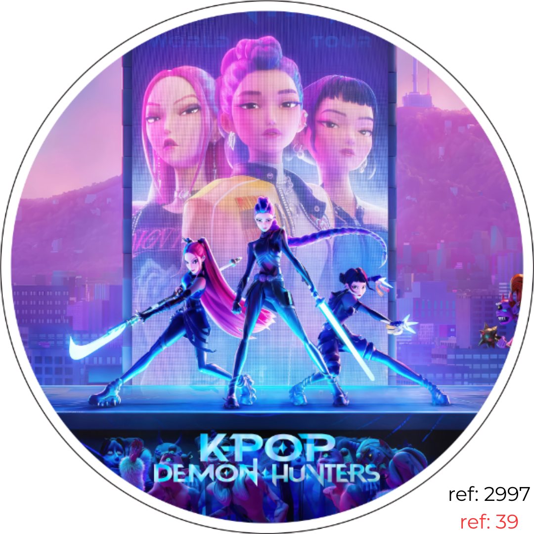 Guerreiras do K-pop - Capa de Painel Redondo