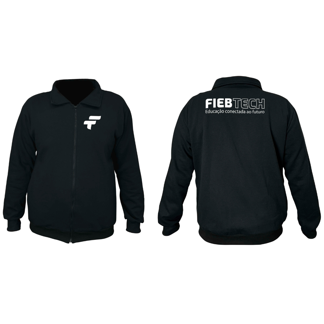 Blusa de moletom com zíper - Uniforme FIEB