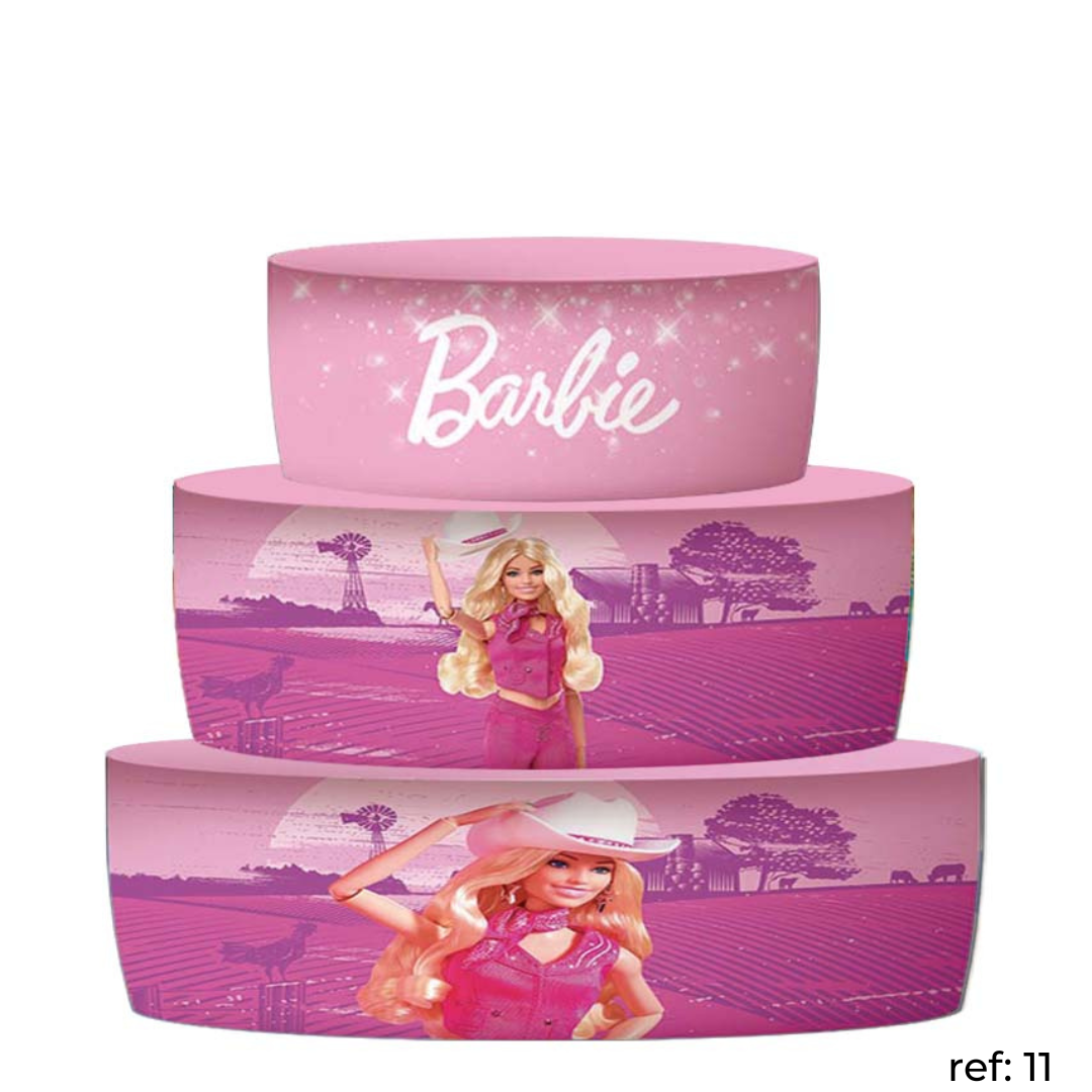 Barbie - Bolo Fake (trio de capas)