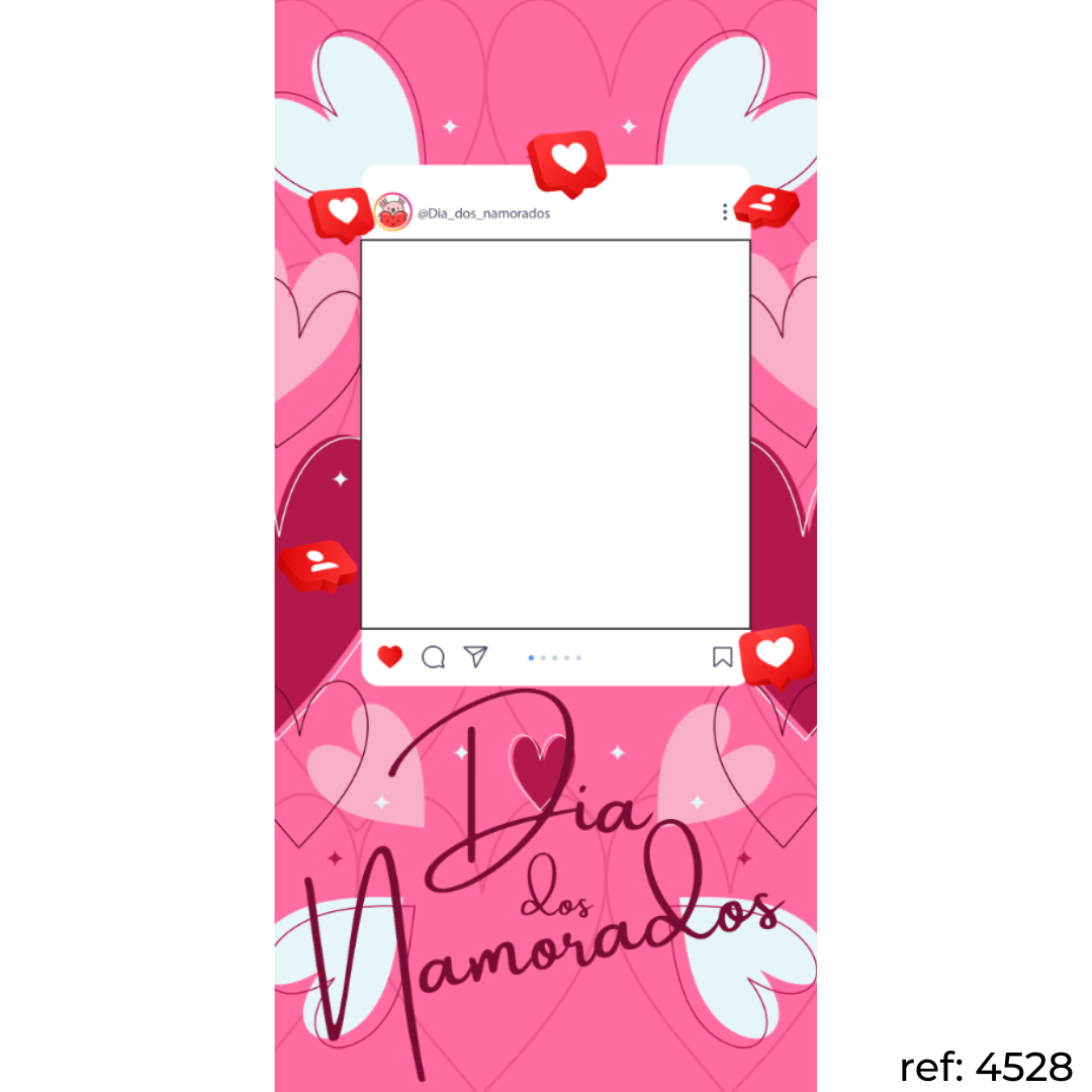 Dia dos Namorados - Capa de Painel Lateral Vazado Veste Fácil 100x200