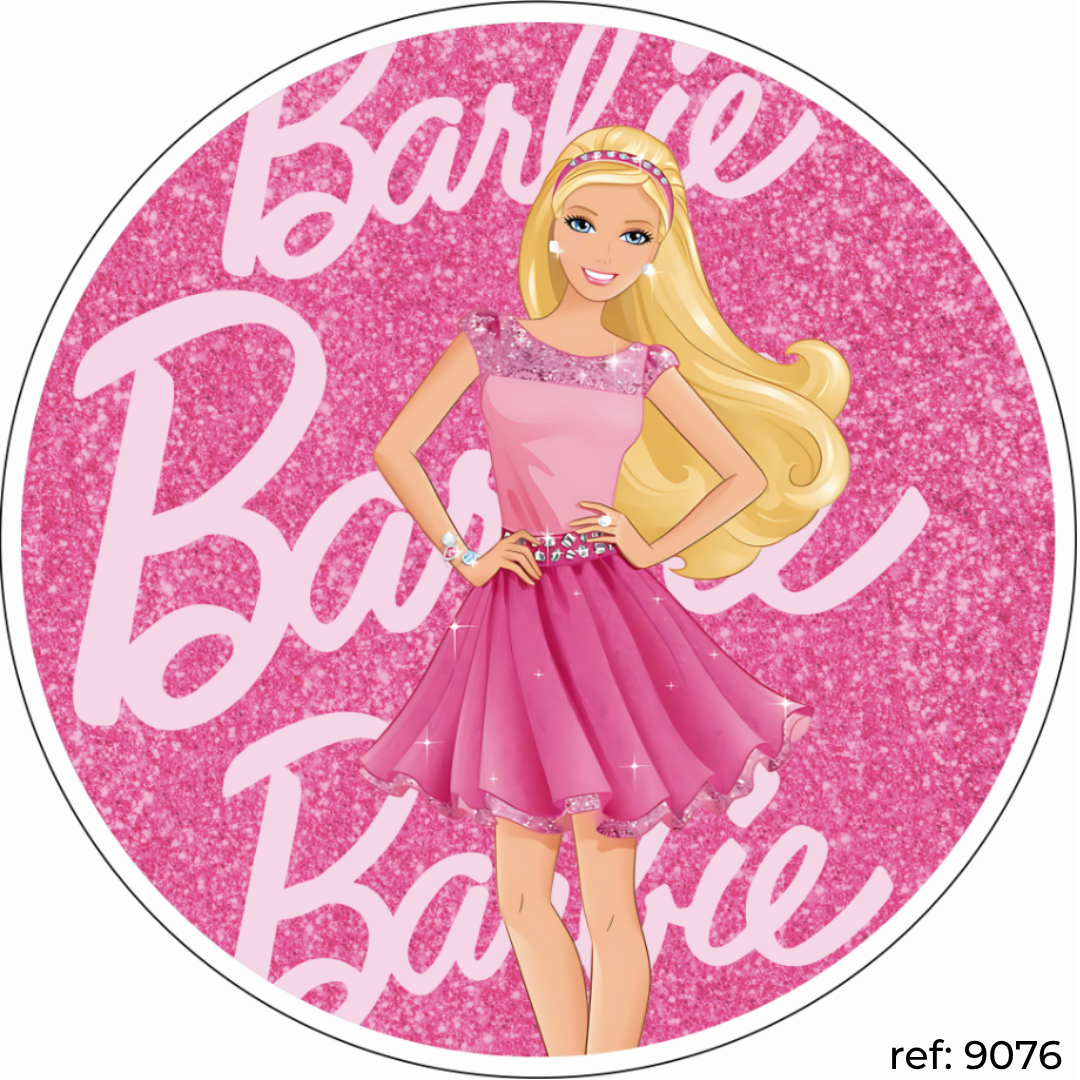 Barbie - Capa de Painel Redondo
