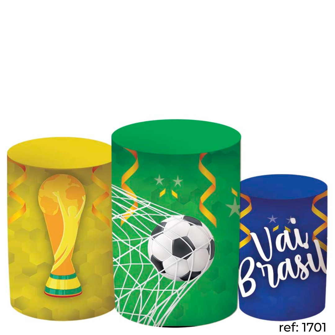 Copa do Mundo (Brasil) - Trio de Capas de Cilindros