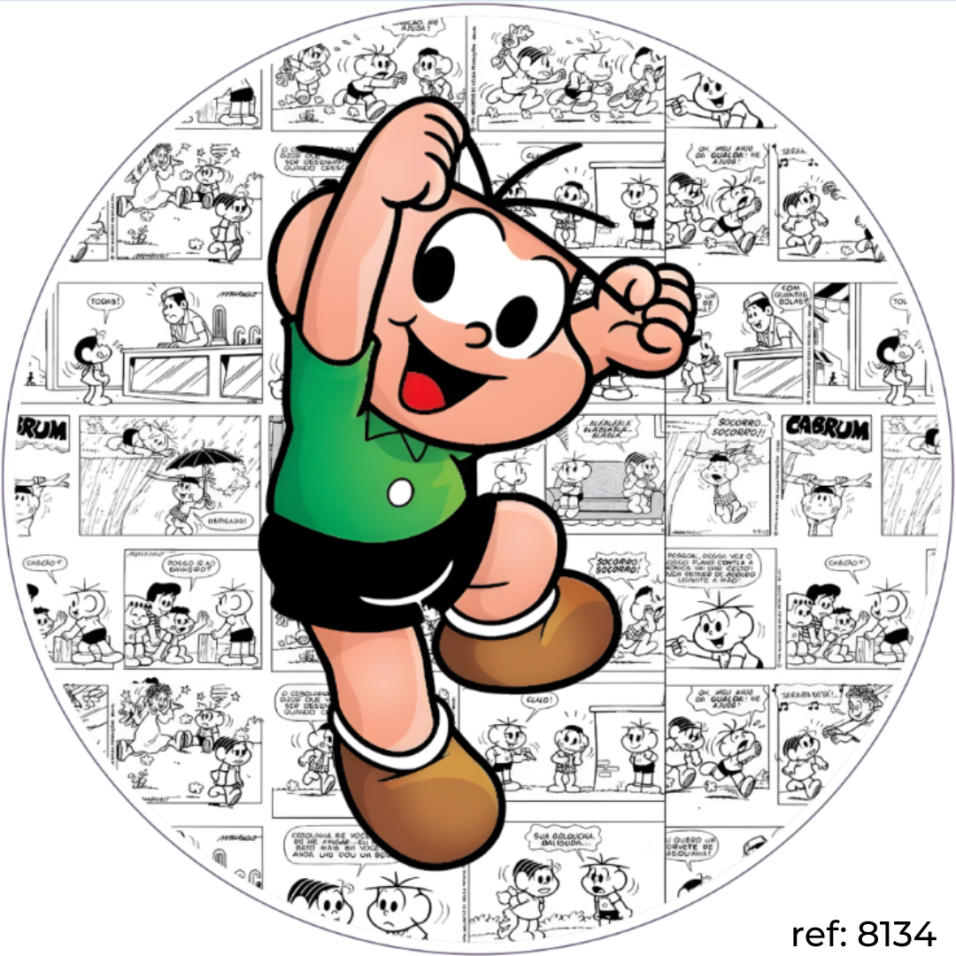 Cebolinha (Turma da Mônica) - Capa de Painel Redondo