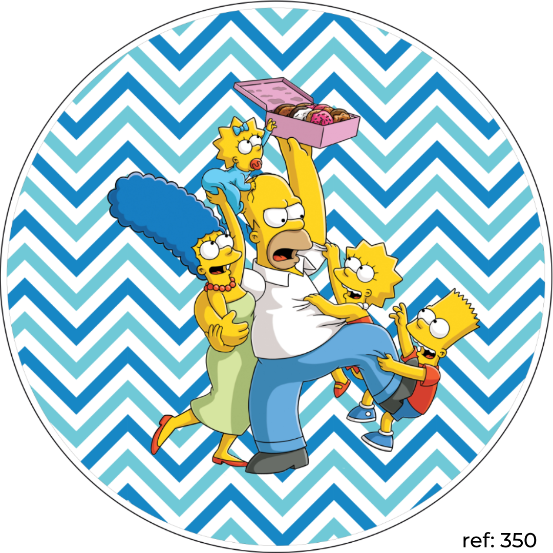 Simpsons - Capa de Painel Redondo