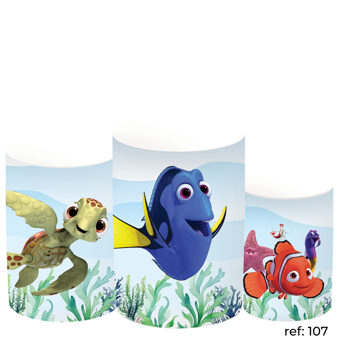 Procurando o Nemo - Trio de Capas de Cilindros