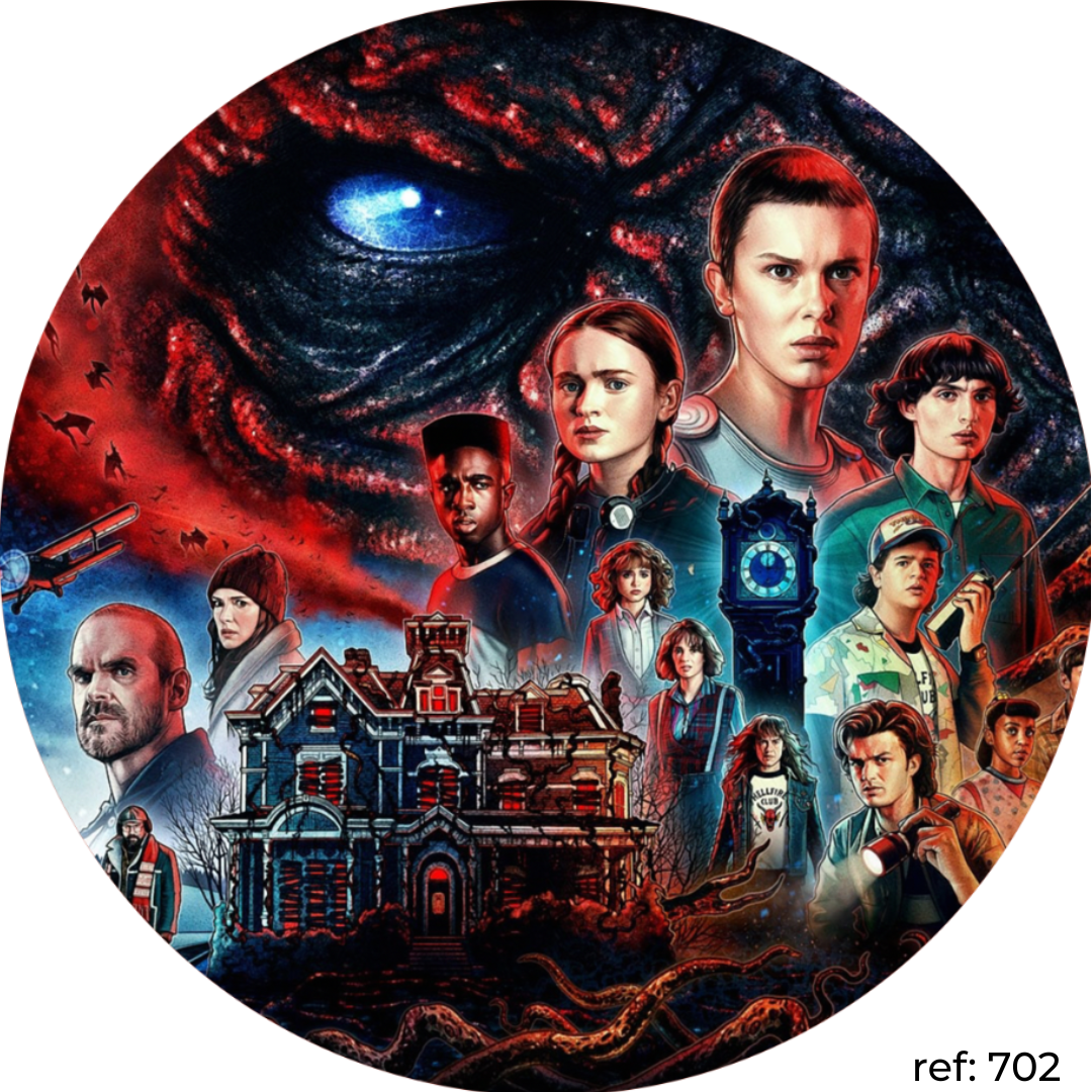 Stranger Things - Capa de Painel Redondo