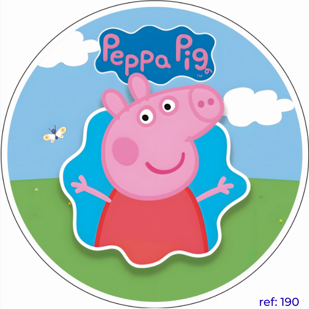 Peppa Pig - Capa de Painel Redondo