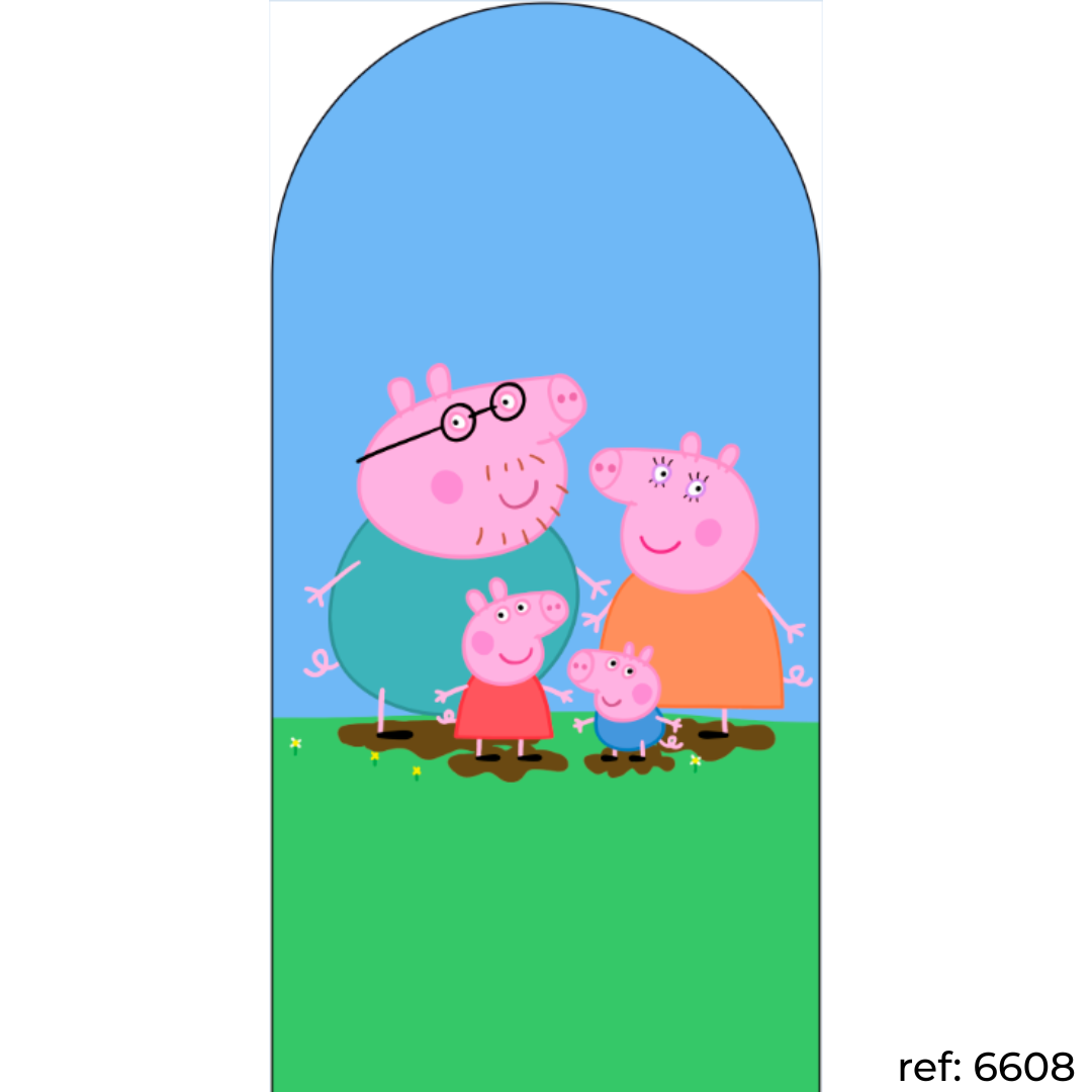 Peppa Pig - Capa de Painel Romano Veste Fácil 100x200