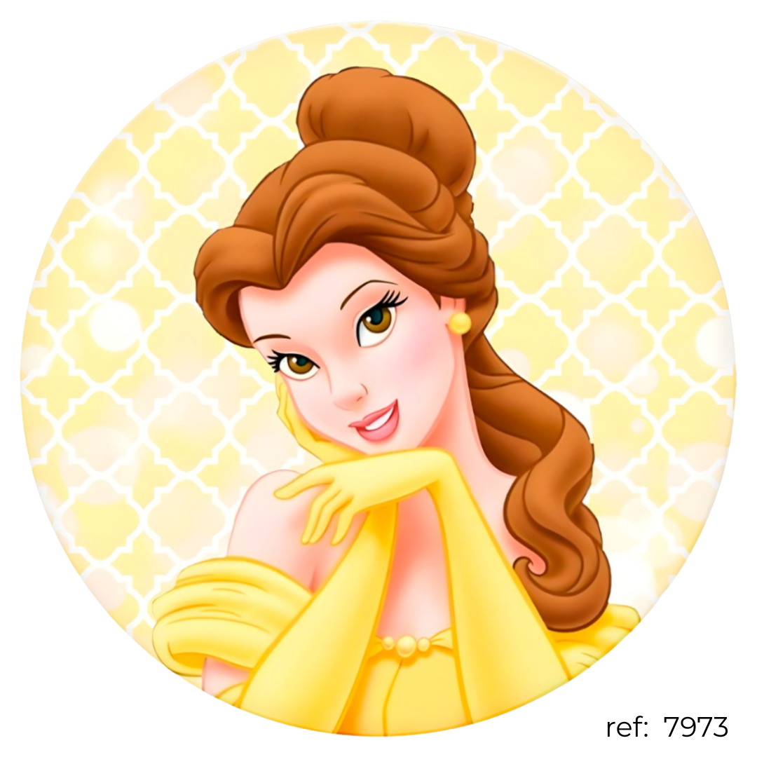 Princesas - Capa de Painel Redondo