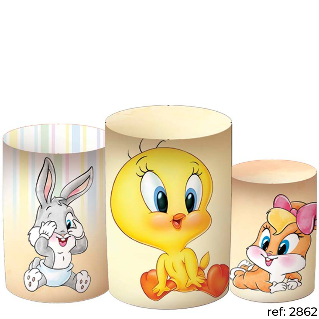 Looney Tunes - Trio de Capas de Cilindros