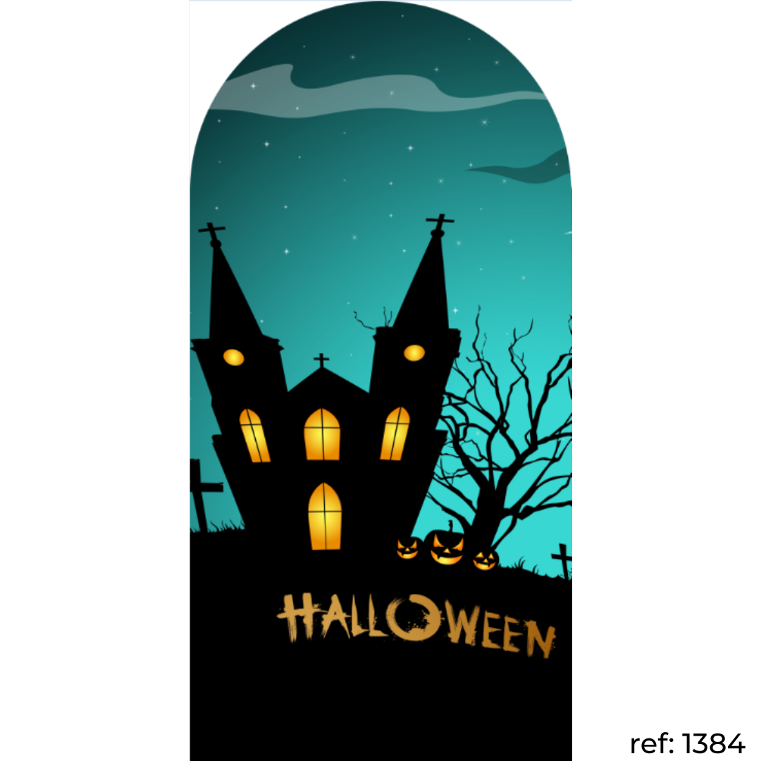 Halloween - Capa de Painel Romano Veste Fácil 100x200