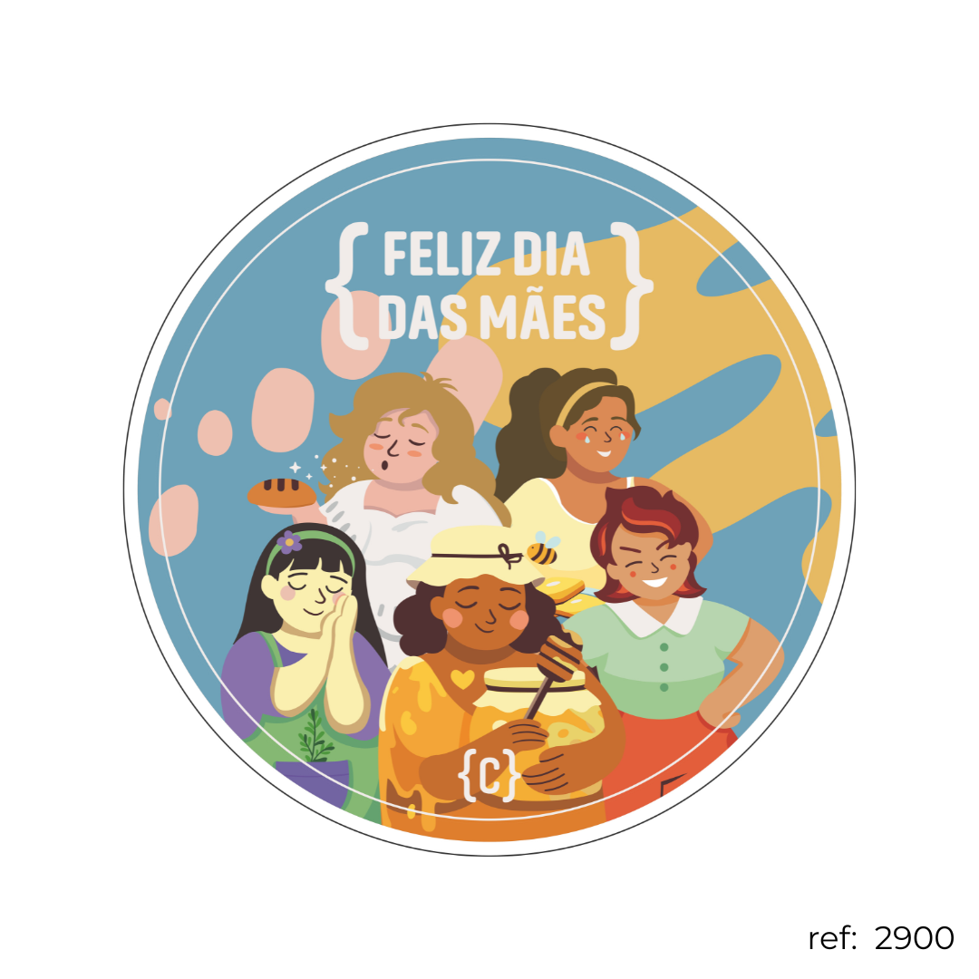 Dia das Mães - Capa de Painel Redondo