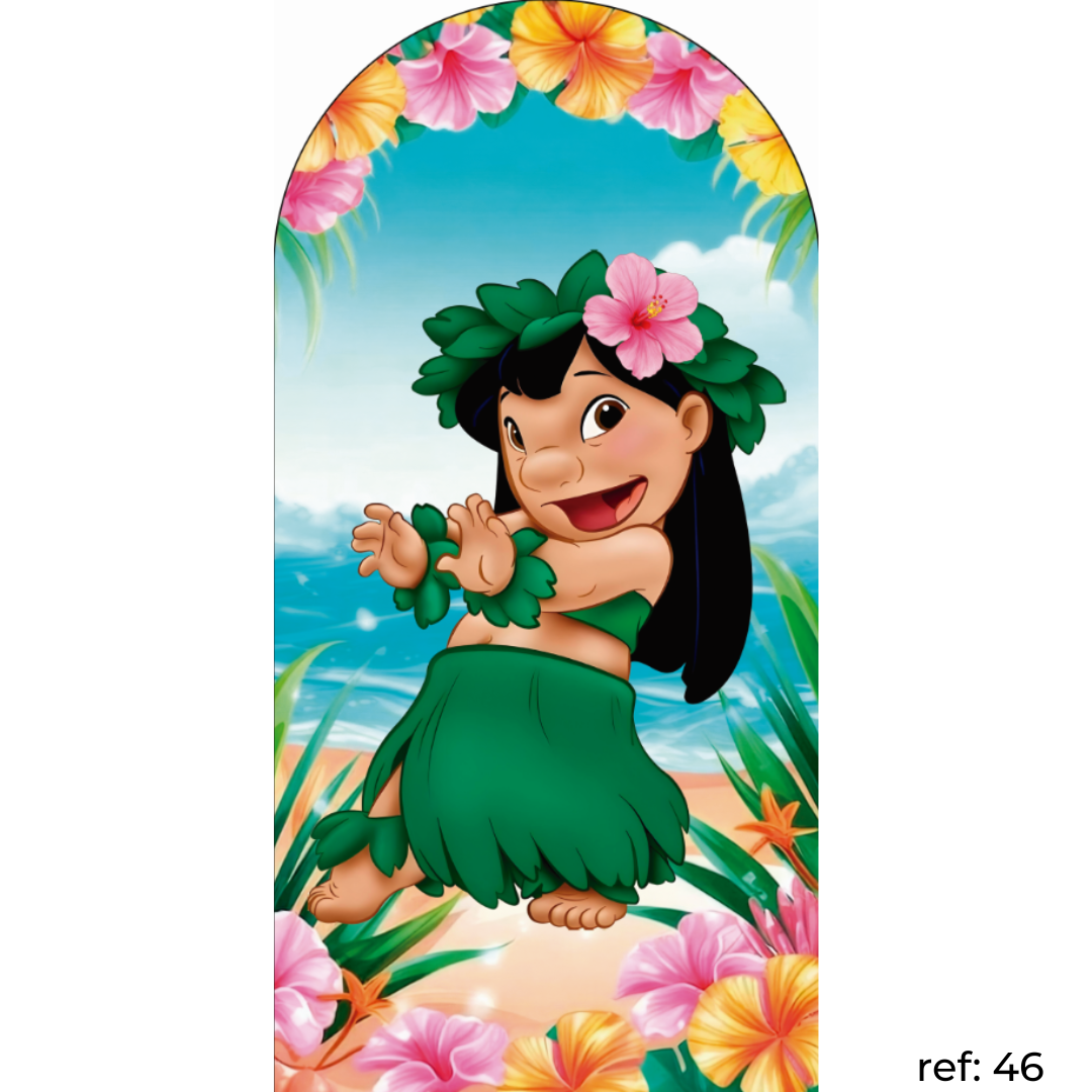 Lilo & Stitch - Capa de Painel Romano Veste Fácil 100x200