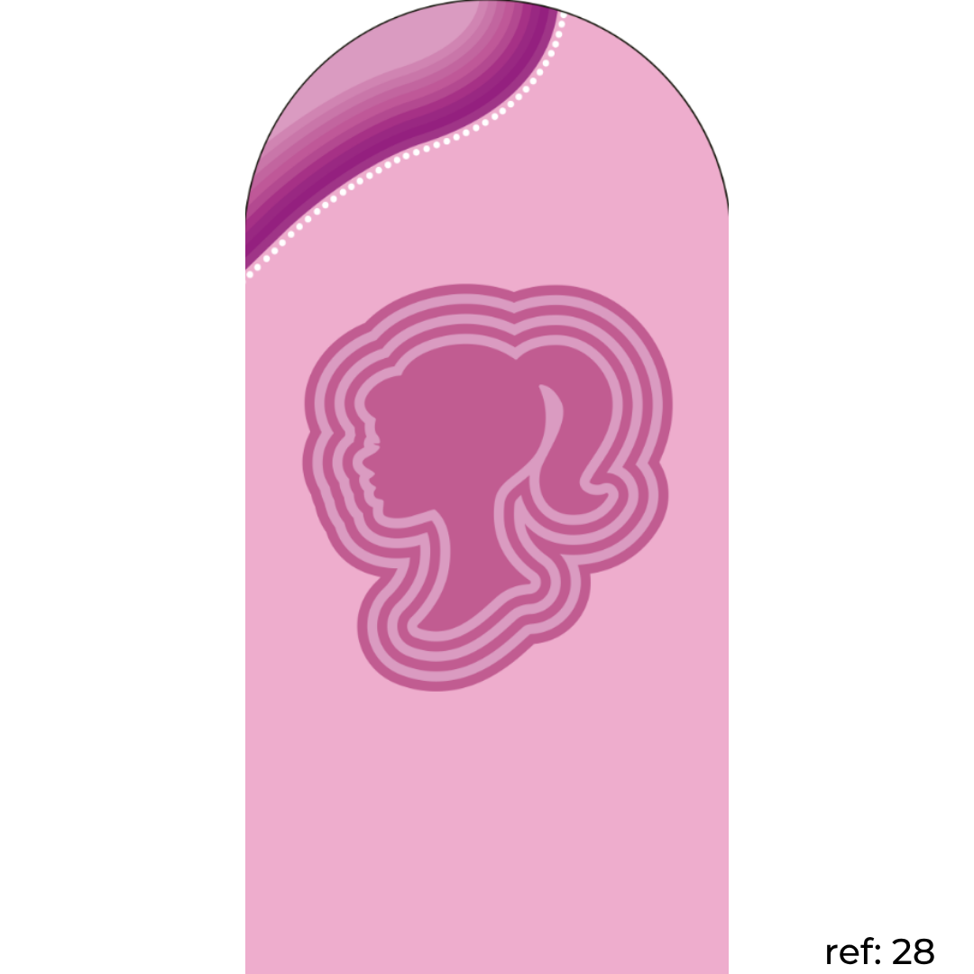 Barbie - Capa de Painel Romano Veste Fácil 100x200