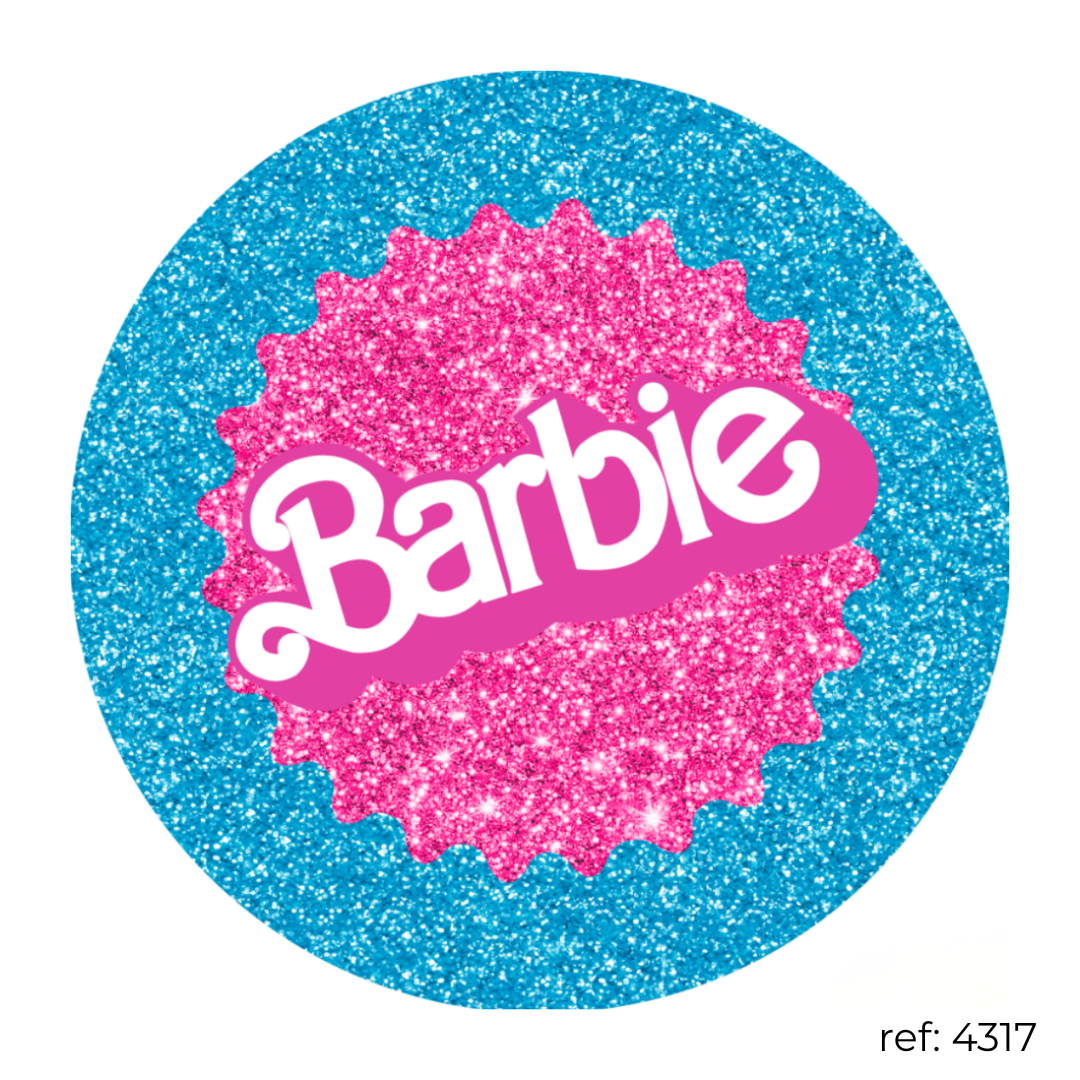 Barbie - Capa de Painel Redondo