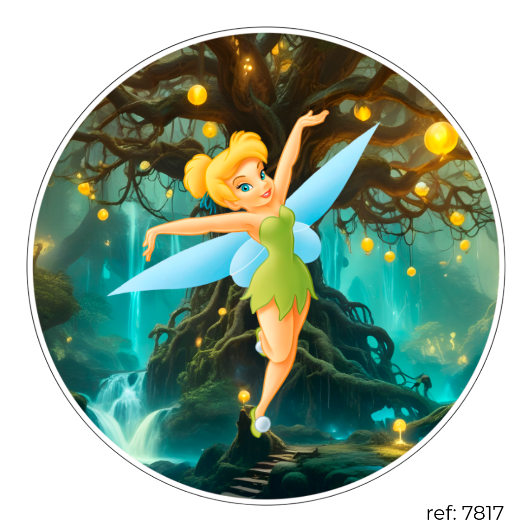 Tinker Bell (Sininho) - Capa de Painel Redondo